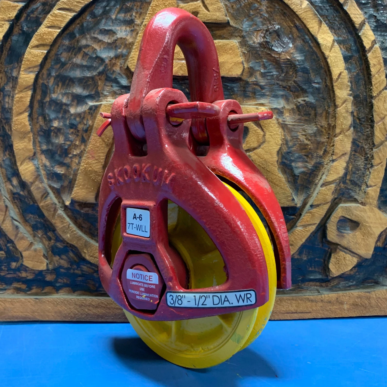 010_0f09111e-b50f-42aa-8ac0-792cfd595331.jpg SKOOKUM A-6 BLOCK FOR 3/8"-1/2" 7 TON