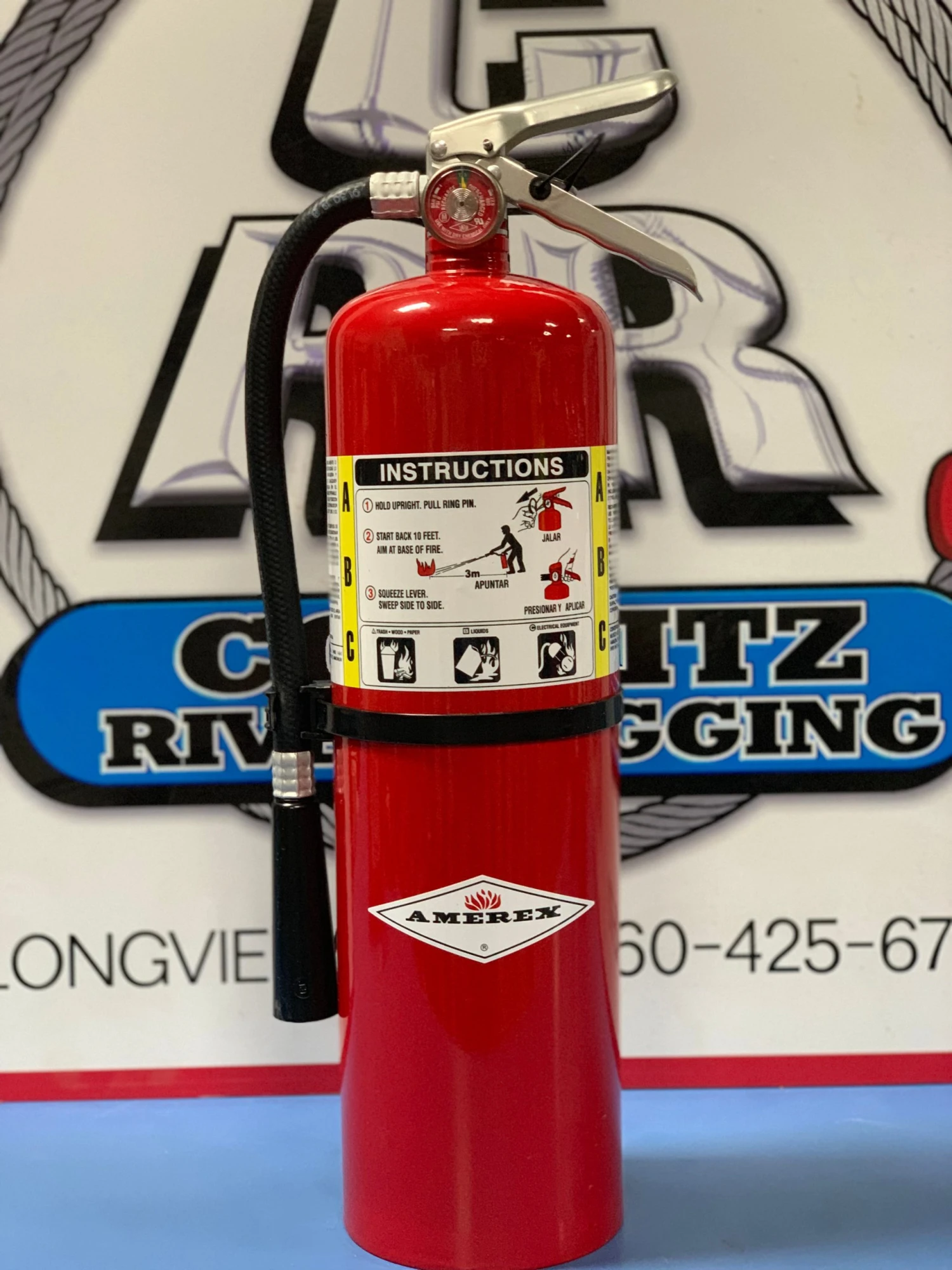 024_e66b68b2-c91e-4747-9bd5-eb425802ec3a.jpg Cowlitz River Rigging Logging & Forestry AMEREX FIRE EXTINGUISHER 2-1/2lb, 5lb OR 10lb ABC