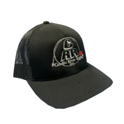 Cowlitz River Rigging Black CRR Logo Hats Rugged Work Wear
