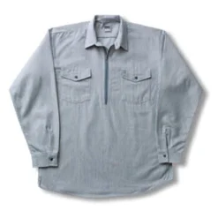 CODET Hickory Shirt Long Sleeve Zip Big Bill Rugged Work Wear