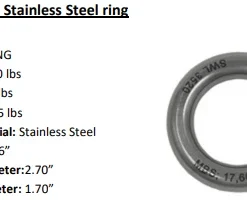 Vertical Supply Co Arborists & Tree Care CMI Stainless Steel Rings