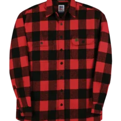 Big Bill Button Flannel Shirt Rugged Work Wear