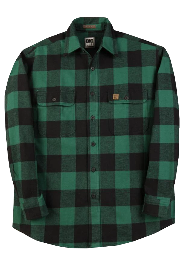 Rugged Work Wear Big Bill Button Flannel Shirt (Tall Sizes) 1 Rugged Work Wear Big Bill Button Flannel Shirt (Tall Sizes)