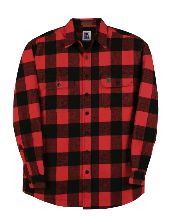 Rugged Work Wear Big Bill Button Flannel Shirt (Tall Sizes) 2 Rugged Work Wear Big Bill Button Flannel Shirt (Tall Sizes)