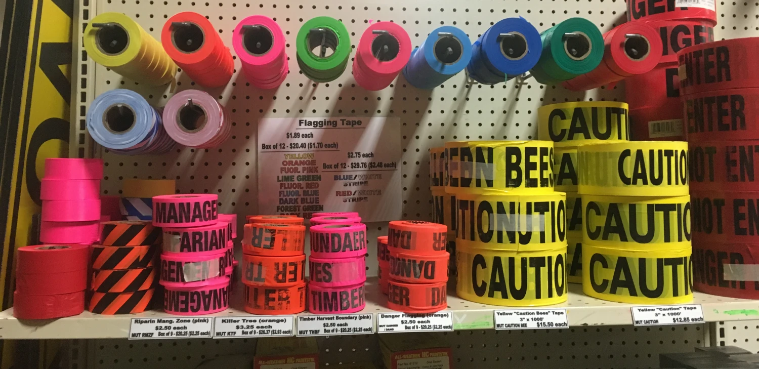 Flagging_397775b2-1a80-4848-8925-155ba458996e.png Cowlitz River Rigging Striped Flagging Tape