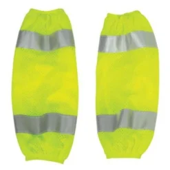 2WI Hi-Vis Lime Mesh Gaiters - Pair Safety & First Aid