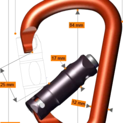 Vertical Supply Co Pirate Carbiner From Rock Exotica Arborists & Tree Care