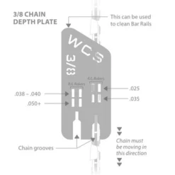 West Coast Saw Chain Depth Plate 038 (3/8") Logging & Forestry
