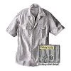 Prison Blues Short Sleeve Button-Front Hickory Work Shirt