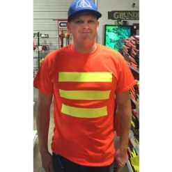 Cowlitz River Rigging Safety & First Aid Orange Short Sleeve Safety T-Shirt