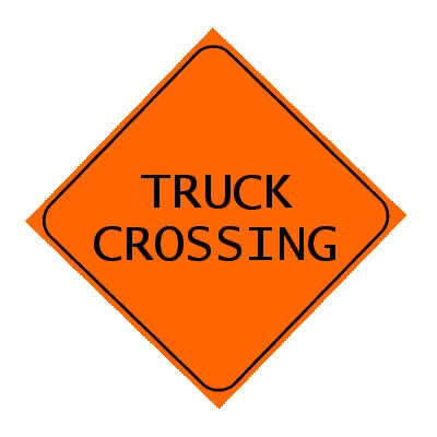 truckcrossing_966d5be2-bfe7-4098-a98c-65090f956f64.jpg Cowlitz River Rigging Sign - Truck Crossing