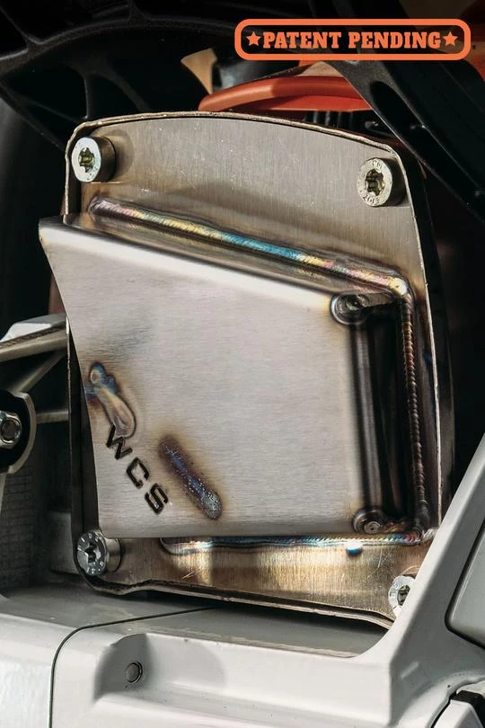 Logging & Forestry West Coast Saw "Bark Box" Chain Saw Muffler Face 1 Logging & Forestry West Coast Saw "Bark Box" Chain Saw Muffler Face